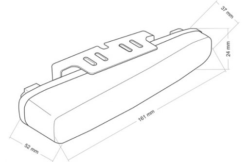 DRL-05 Íves 16 cm hosszú Menetfény