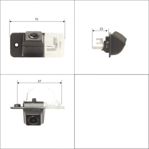 Audi-04 Audi Rendszámvilágítás helyére szerelhető Tolatókamera