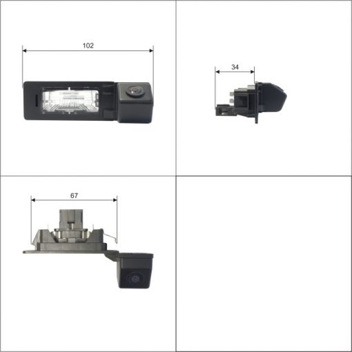 Audi-05 Audi Rendszámvilágítás helyére szerelhető Tolatókamera
