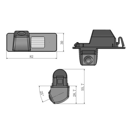 Chevrolet-02 Chevrolet Rendszámvilágítás helyére szerelhető Tolatókamera
