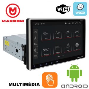 MACROM M-AN900 9' TABLET KIJELZŐS ANDROID OREO 8.1 Multimédiás Fejegység Fix kijelzővel 1 DIN-es