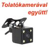 VISSZAPILLANTÓ TÜKÖRMONITORRAL EGYBEÉPÍTETT ELSŐ + HÁTSÓ MENETRÖGZÍTŐ KAMERA + TOLATÓKAMERA FUNKCIÓVAL