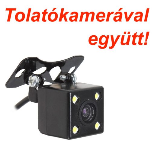 VISSZAPILLANTÓ TÜKÖRMONITORRAL EGYBEÉPÍTETT ELSŐ + HÁTSÓ MENETRÖGZÍTŐ KAMERA + TOLATÓKAMERA FUNKCIÓVAL