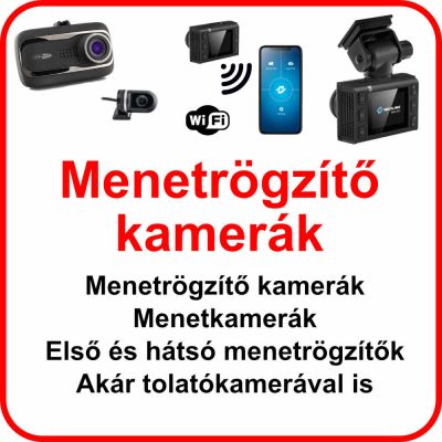 Menetrögzítő kamerák, Menetkamerák