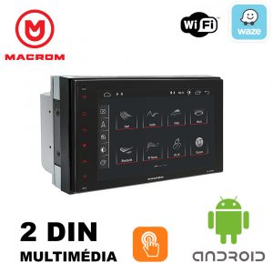 MACROM M-AN600 ANDROID 9.0 2 DIN-es méretű Multimédiás Fejegység