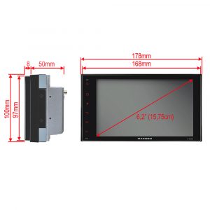 MACROM M-AN700 ANDROID 10 2 DIN-es méretű Multimédiás Fejegység