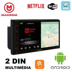MACROM M-AN700 ANDROID 10 2 DIN-es méretű Multimédiás Fejegység