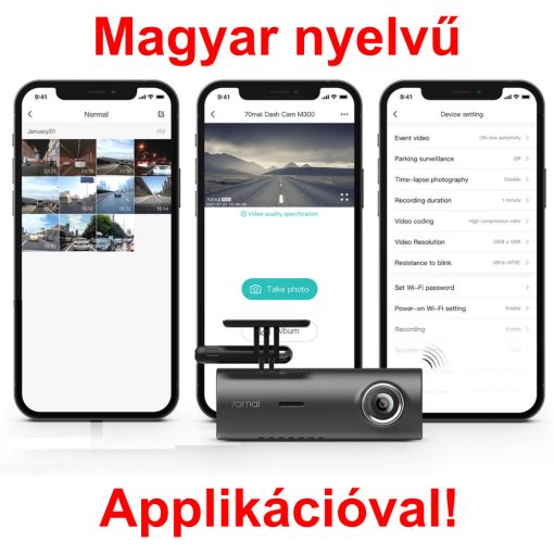 Xiaomi 70mai Dash Cam M300 menetrögzítő kamera